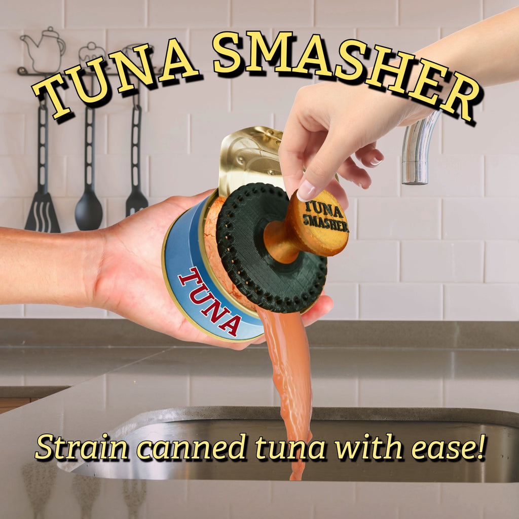 Tuna Smasher canned tuna strainer