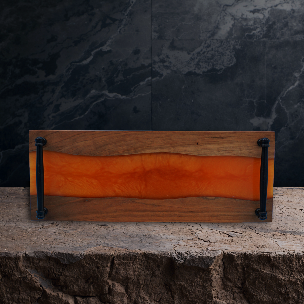 Custom Wood and Epoxy Serving Tray