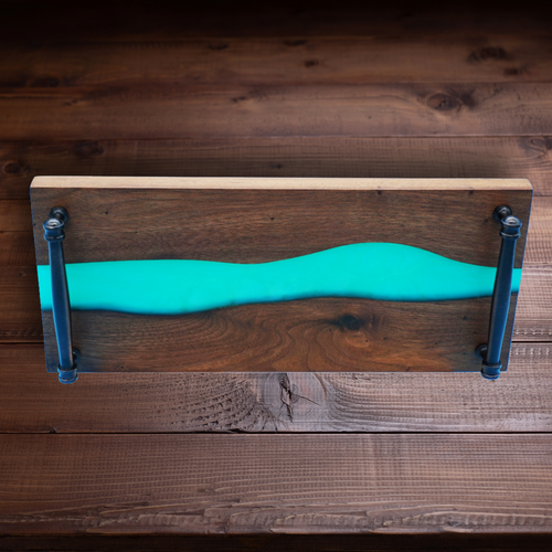 Custom Wood and Epoxy Serving Tray