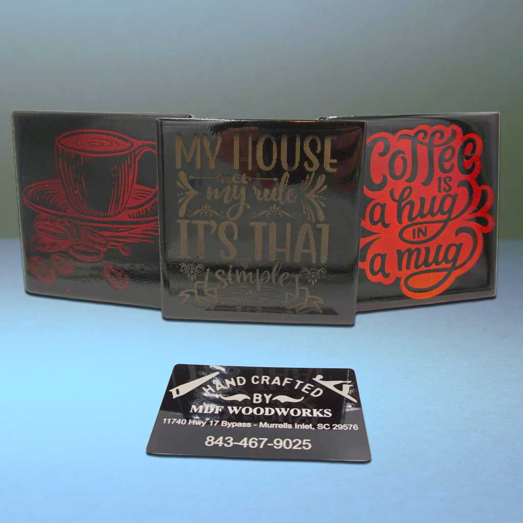 Tile Coaster with Custom Engraving