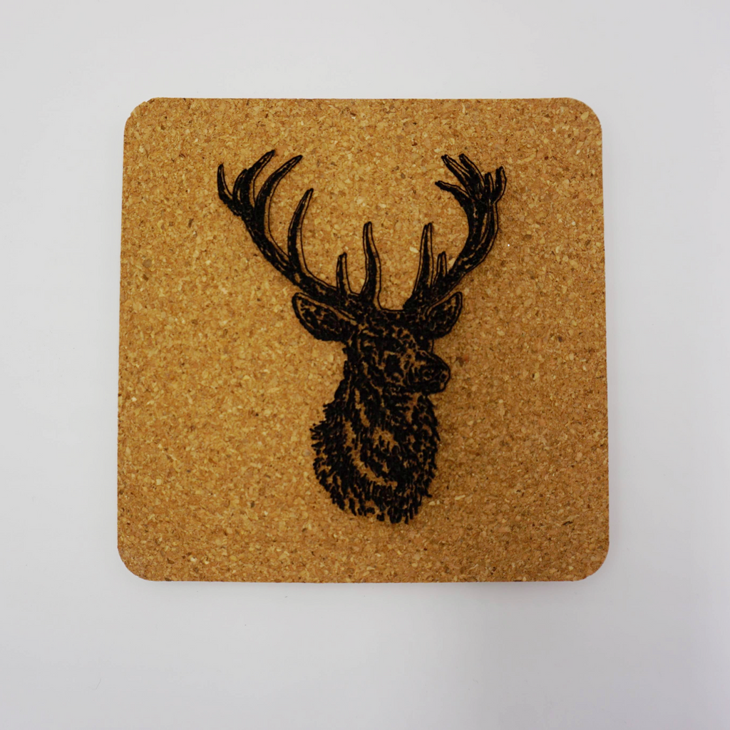 Corkboard Coaster with Custom Engraving