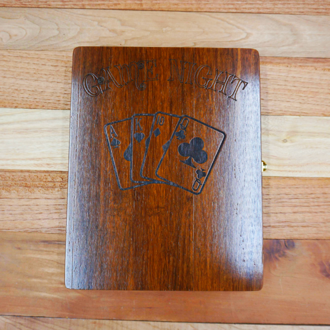 Game Night Box with Custom Engraving