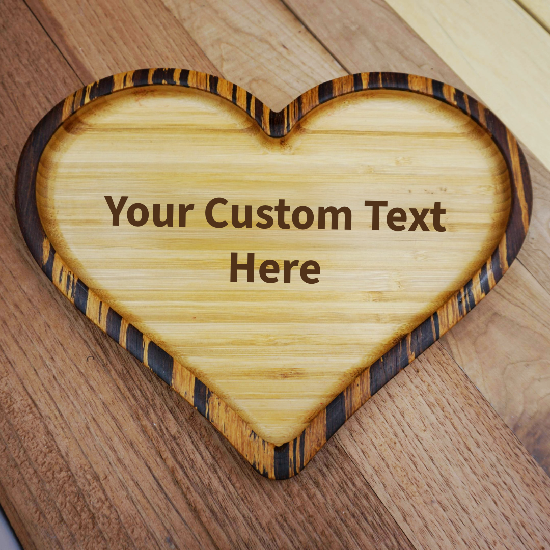 Heart Shaped Dish with Custom Engraving