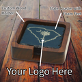 Slate Coasters with Custom Engraving, 4 pack