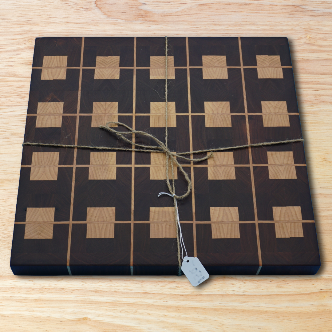 Butcher Block Cutting Board Hardwood 3D Design