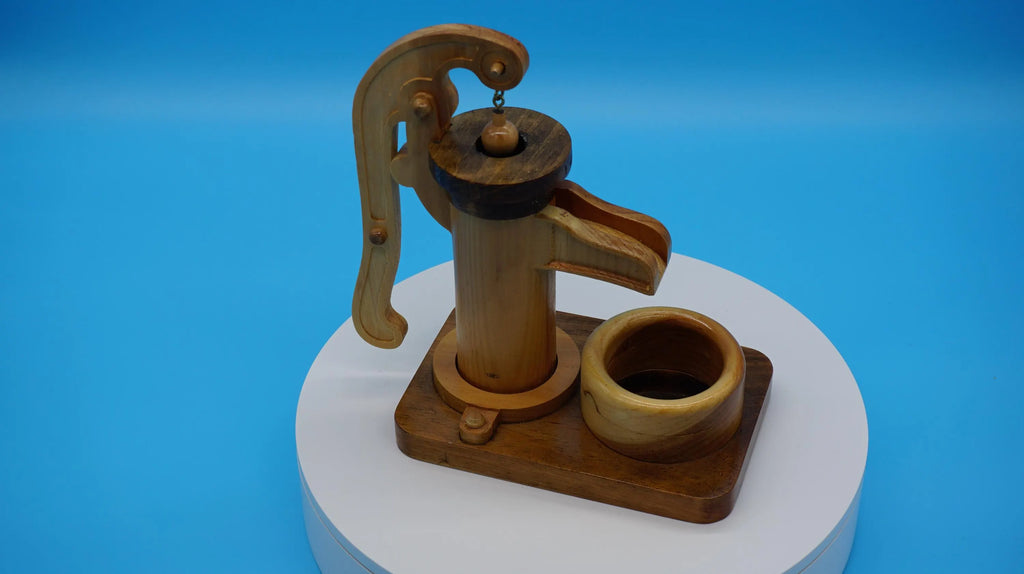 Handcrafted Water Well Pump Model – Quality Wood Craftsmanship