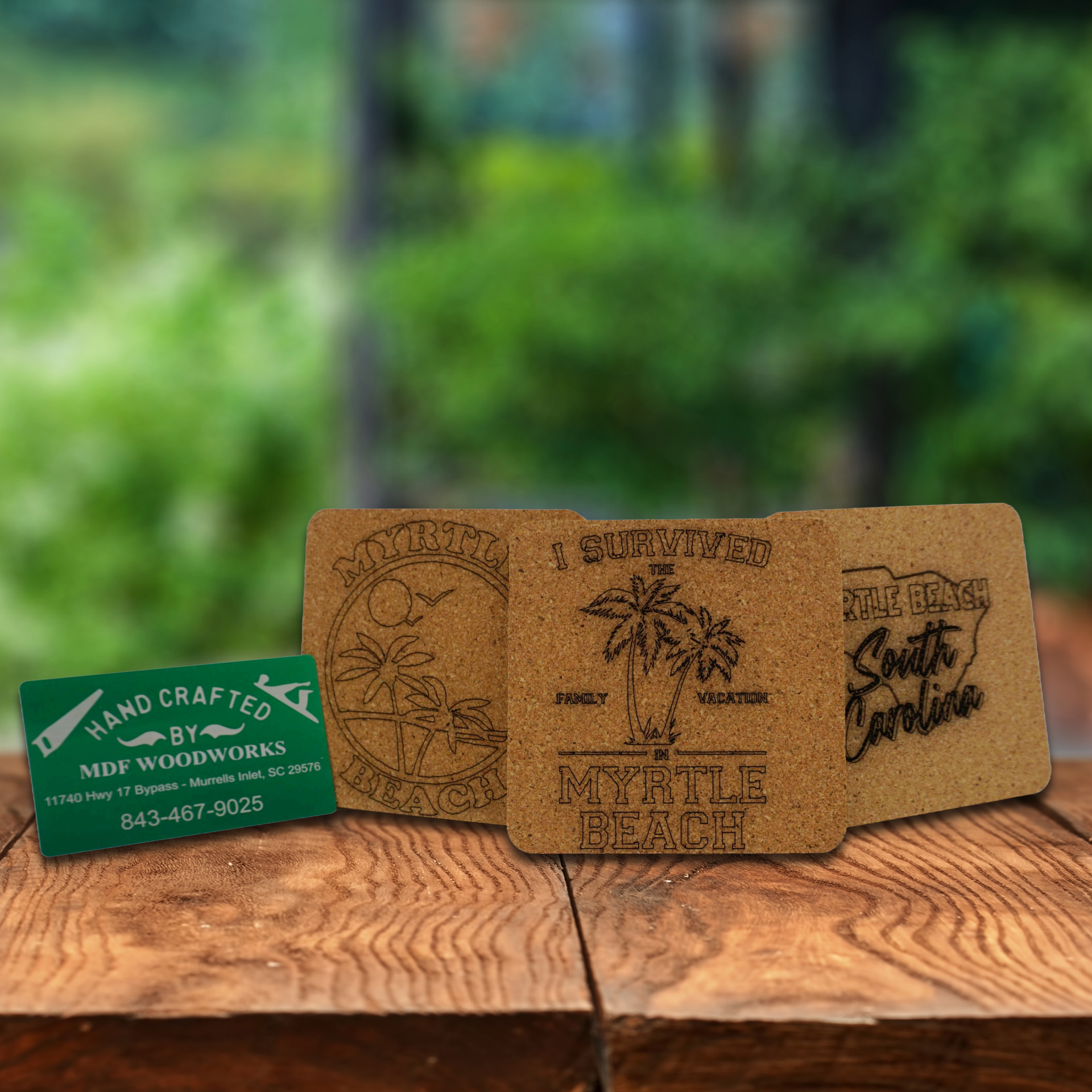 Corkboard Coaster with Custom Engraving