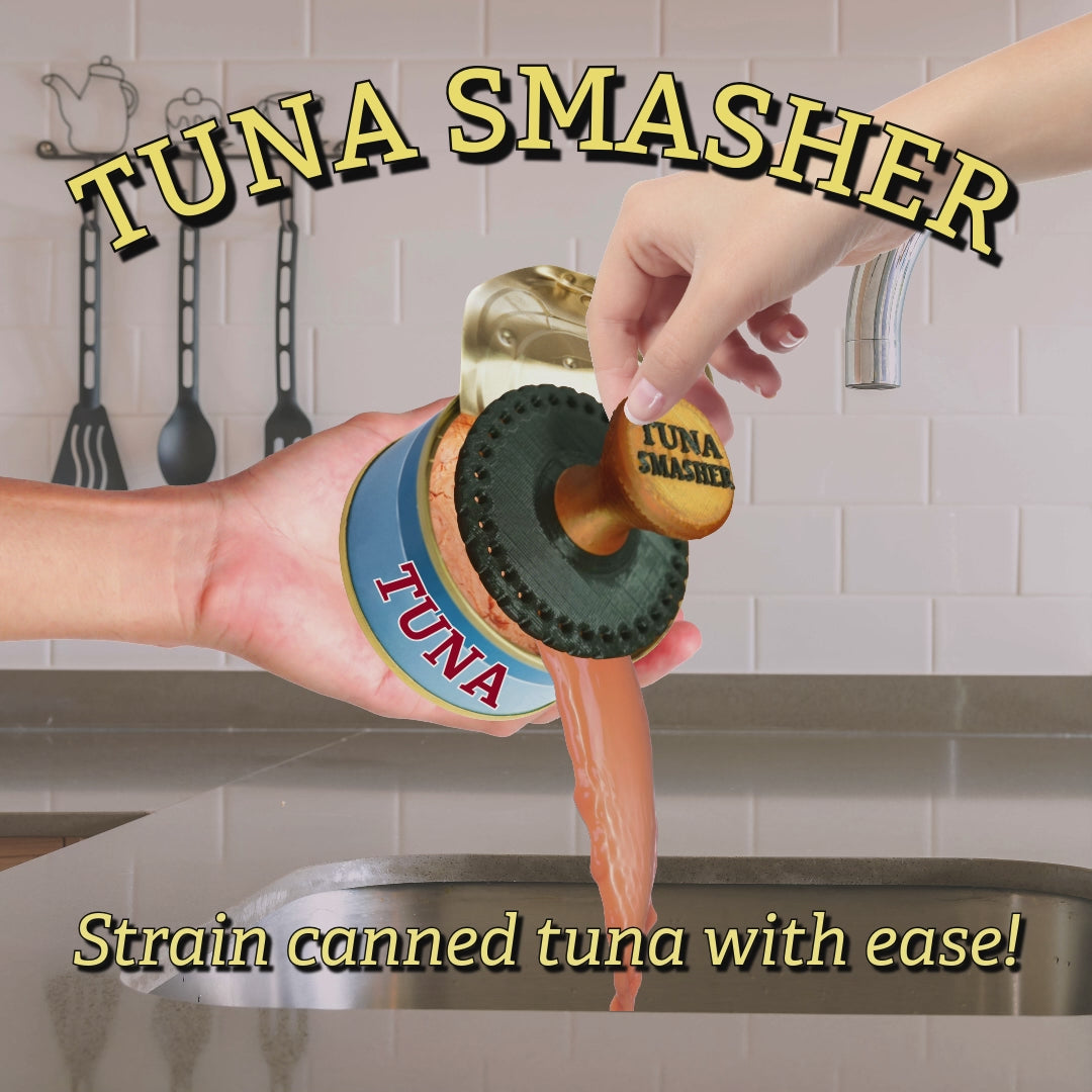 Tuna Smasher canned tuna strainer
